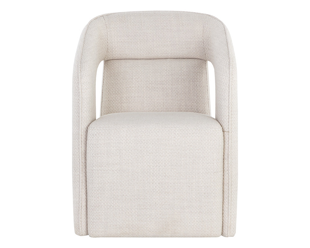 Kendrick Wheeled Dining Armchair