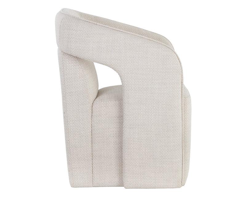 Kendrick Wheeled Dining Armchair