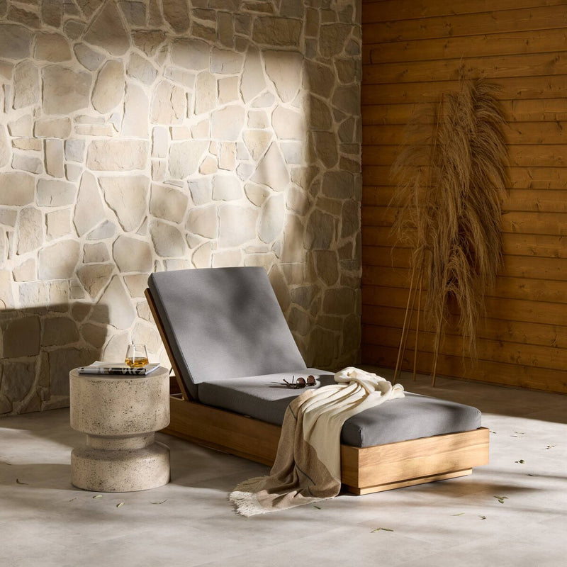 Kinta Outdoor Chaise Lounge - Charcoal