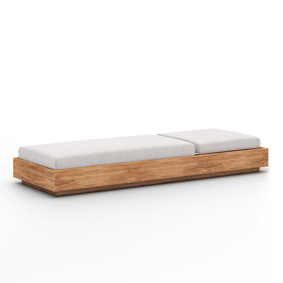 Kinta Outdoor Chaise Lounge - Stone Grey