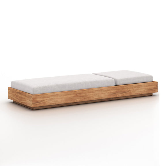 Kinta Outdoor Chaise Lounge - Stone Grey