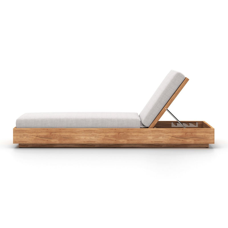 Kinta Outdoor Chaise Lounge - Stone Grey