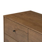 Eaton 5 Drawer Dresser - Amber Oak Resin