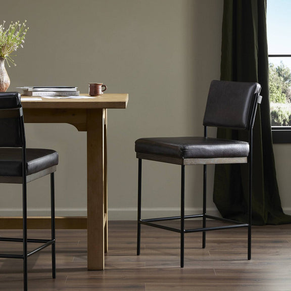 Benton Bar + Counter Stool - Sonoma Black