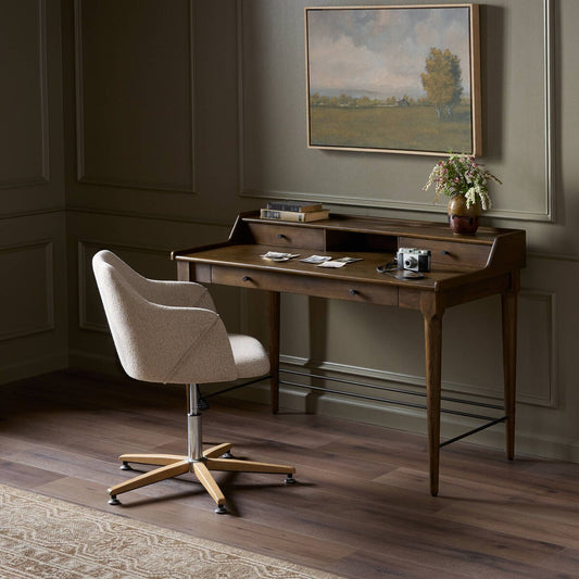 Moreau Desk - Dark Toasted Oak