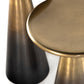 Cameron Accent Tables, Set Of 2 - Ombre Antique Brass
