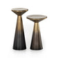 Cameron Accent Tables, Set Of 2 - Ombre Antique Brass
