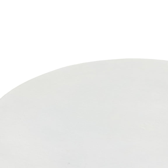 Basil Outdoor Round Coffee Table - Matte White