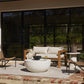 Basil Outdoor Round Coffee Table - Matte White
