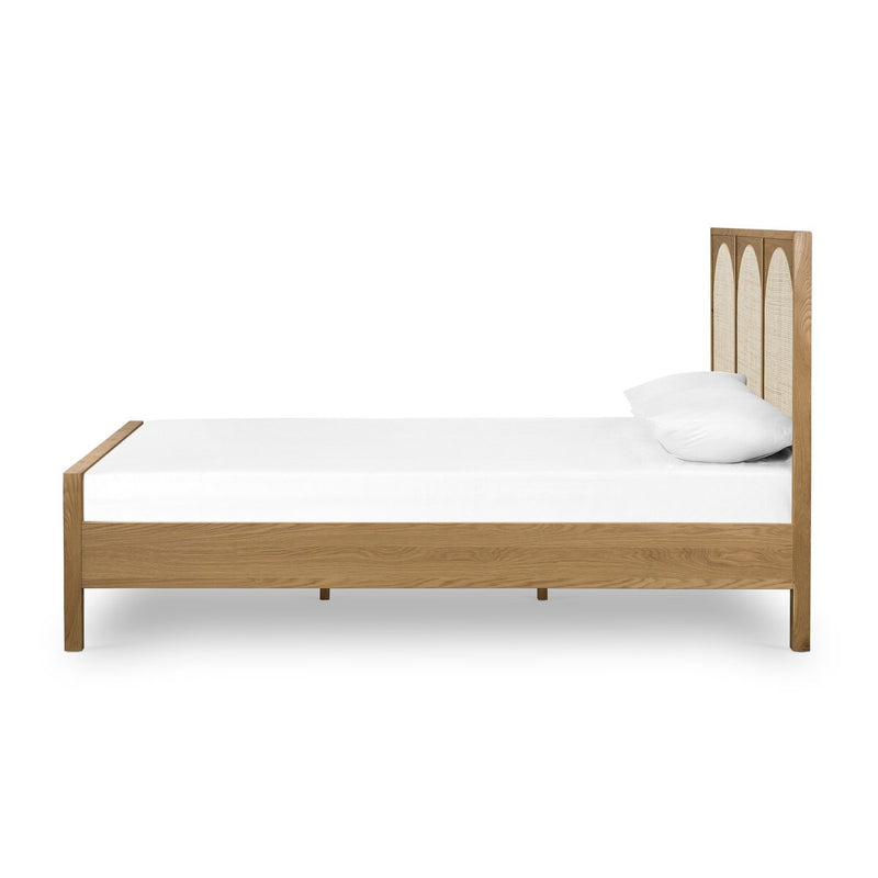 Allegra Bed - Honey Oak