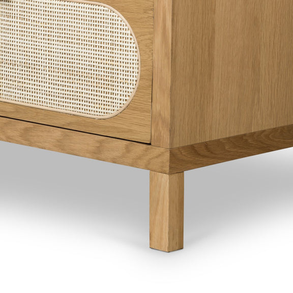 Allegra 8 Drawer Dresser - Light Natural Cane