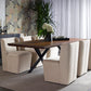 Amita Wheeled Dining Chair