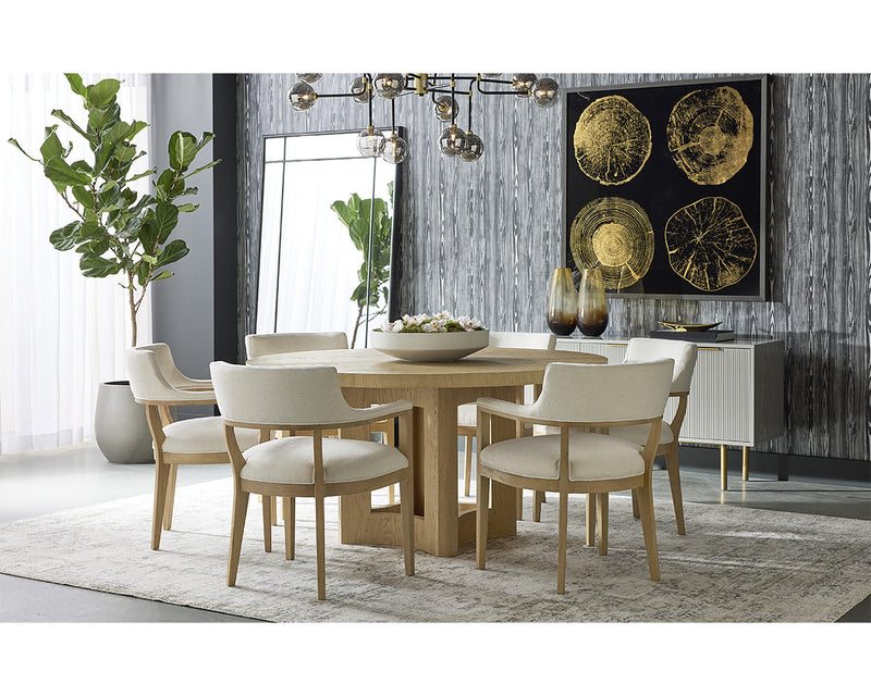 Elma Dining Table - Natural - 60" - Round