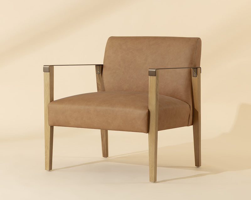 Earl Lounge Chair - Rustic Oak
