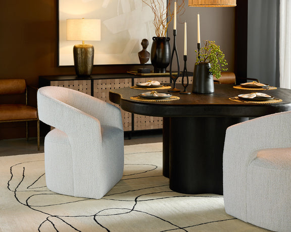 Lloret Wheeled Dining Armchair