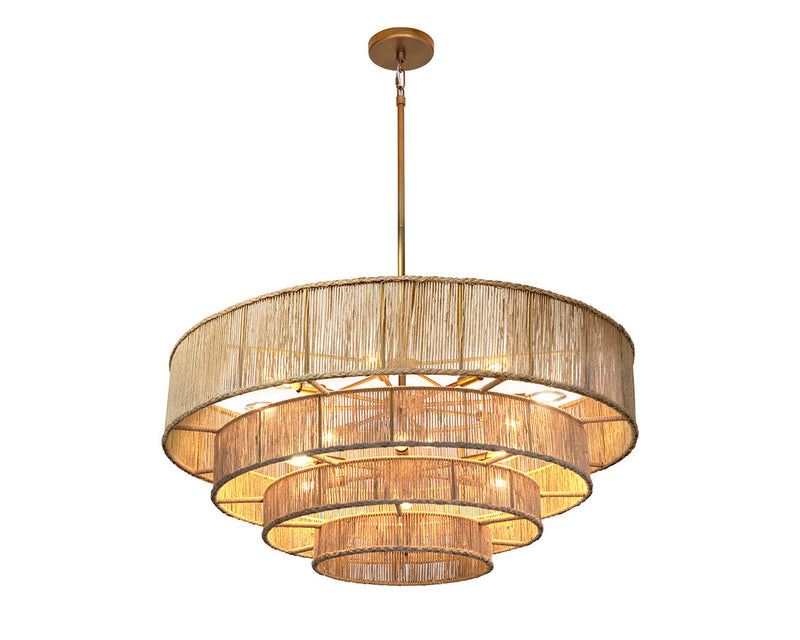 Lumina Chandelier - Natural Jute