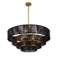 Lumina Chandelier - Black Jute