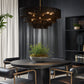 Lumina Chandelier - Black Jute