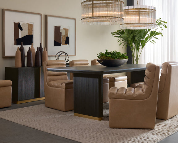 Norm Wheeled Dining Chair