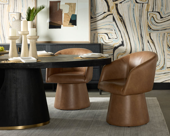 Etta Swivel Dining Armchair