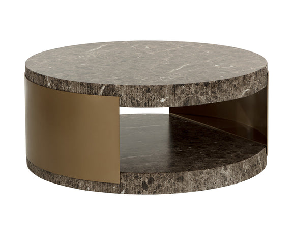 Cavette Coffee Table - Marble Look