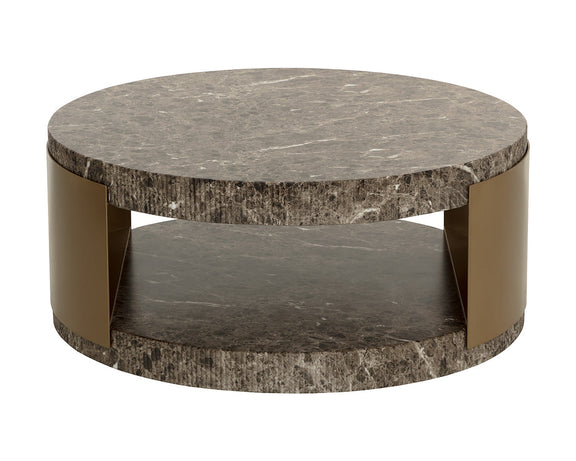Cavette Coffee Table - Marble Look