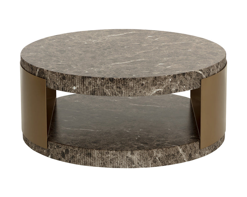 Cavette Coffee Table - Marble Look