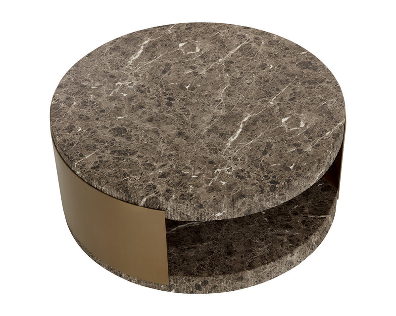 Cavette Coffee Table - Marble Look