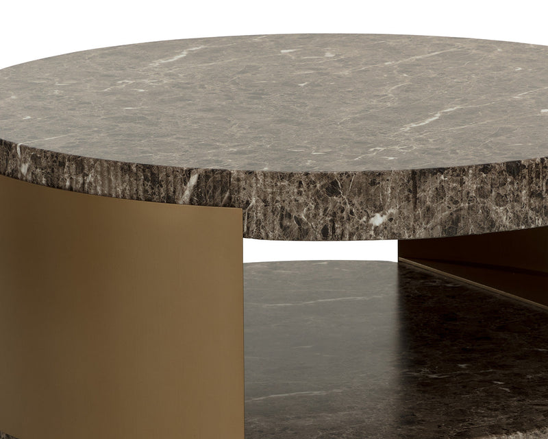 Cavette Coffee Table - Marble Look