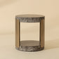 Cavette End Table - Marble Look