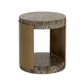 Cavette End Table - Marble Look