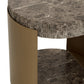 Cavette End Table - Marble Look