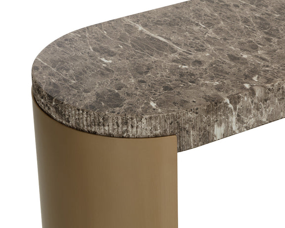 Cavette Console Table - Marble Look
