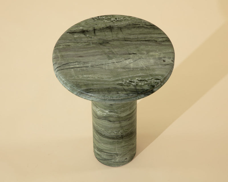 Bastion End Table - Marble Look