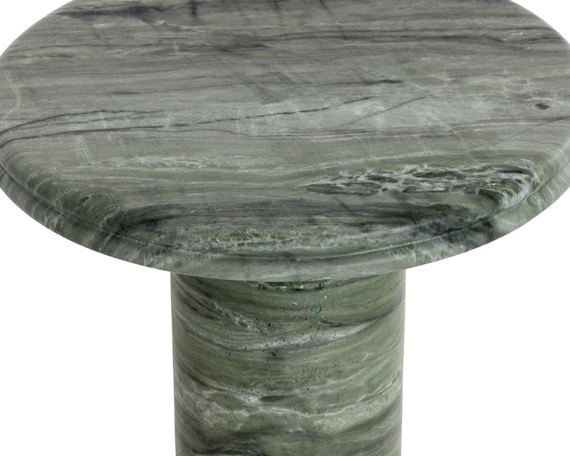 Bastion End Table - Marble Look