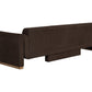 Romer Sofa - Brushed Gold - Nubuck Cocoa Leather