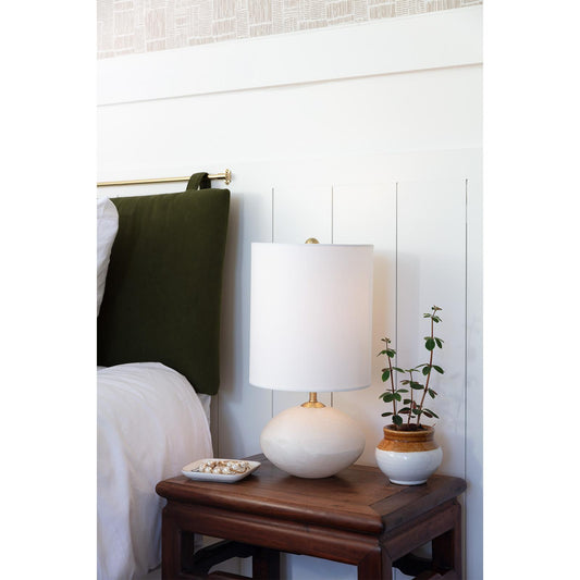Alabaster Mini Orb Lamp - Natural Stone