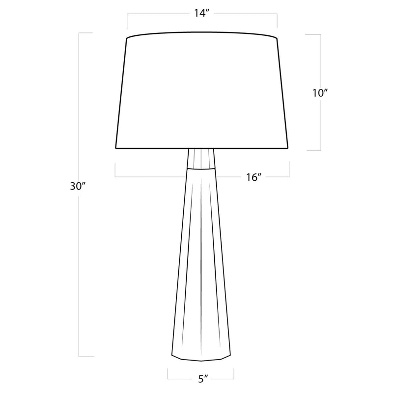 Beretta Concrete Table Lamp - Natural
