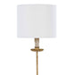 Clove Stem Buffet Table Lamp With Natural Linen Shade