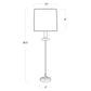 Clove Stem Buffet Table Lamp With Natural Linen Shade