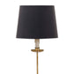 Clove Stem Buffet Table Lamp With Black Shade