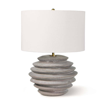 Canyon Ceramic Table Lamp - Grey