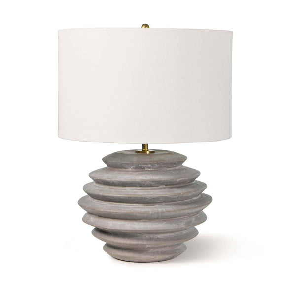 Canyon Ceramic Table Lamp - Grey