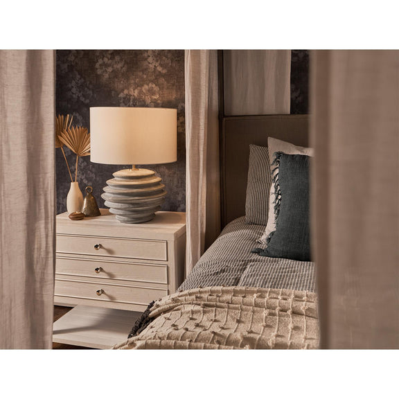 Canyon Ceramic Table Lamp - Grey
