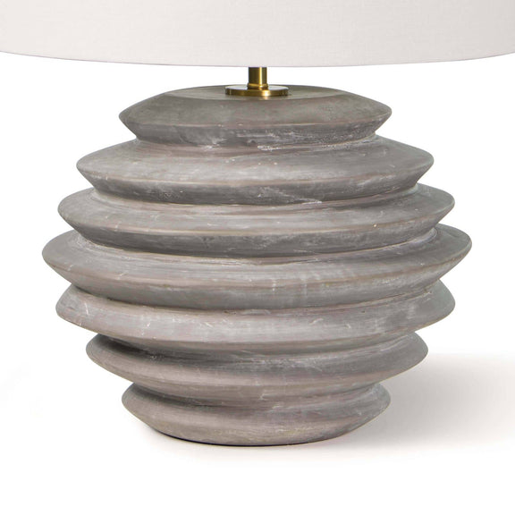 Canyon Ceramic Table Lamp - Grey