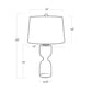 Joan Crystal Table Lamp Large - Clear