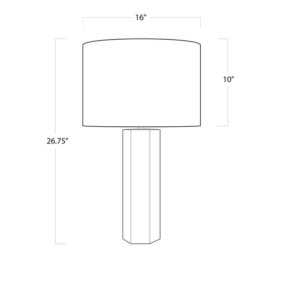 Stella Alabaster Table Lamp - Natural Stone