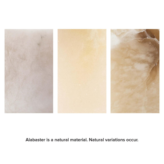 Ali Alabaster Table Lamp - Natural Stone
