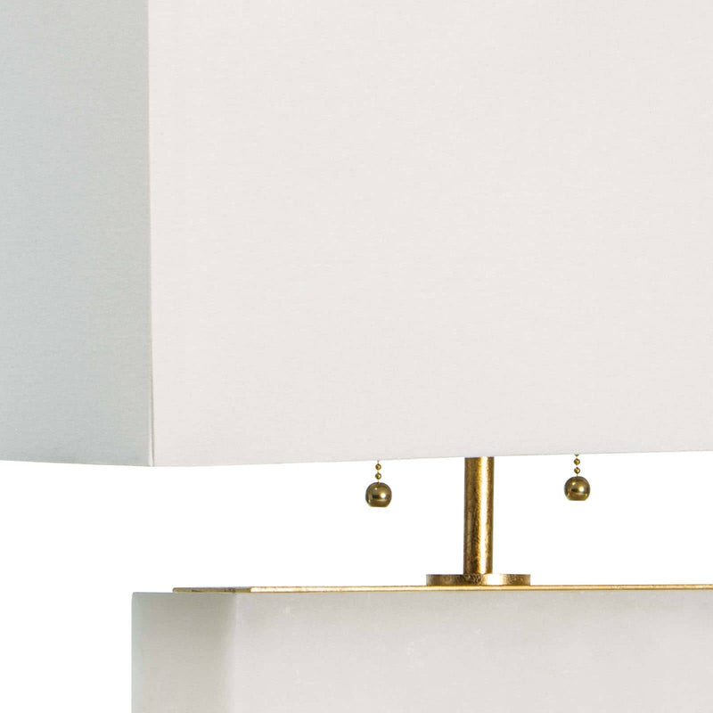 Ali Alabaster Table Lamp - Natural Stone