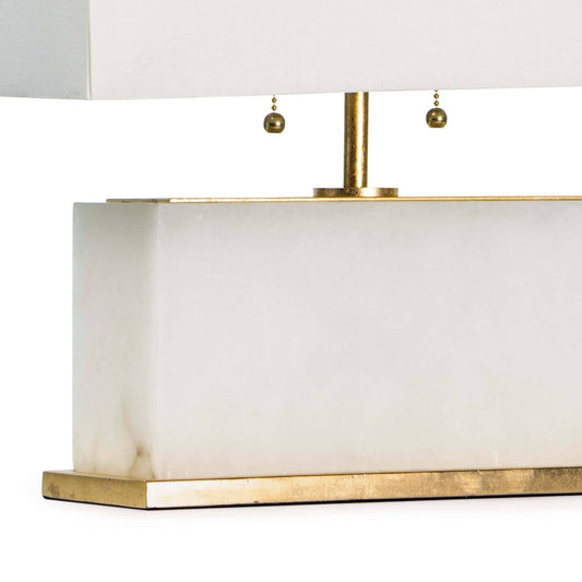 Ali Alabaster Table Lamp - Natural Stone